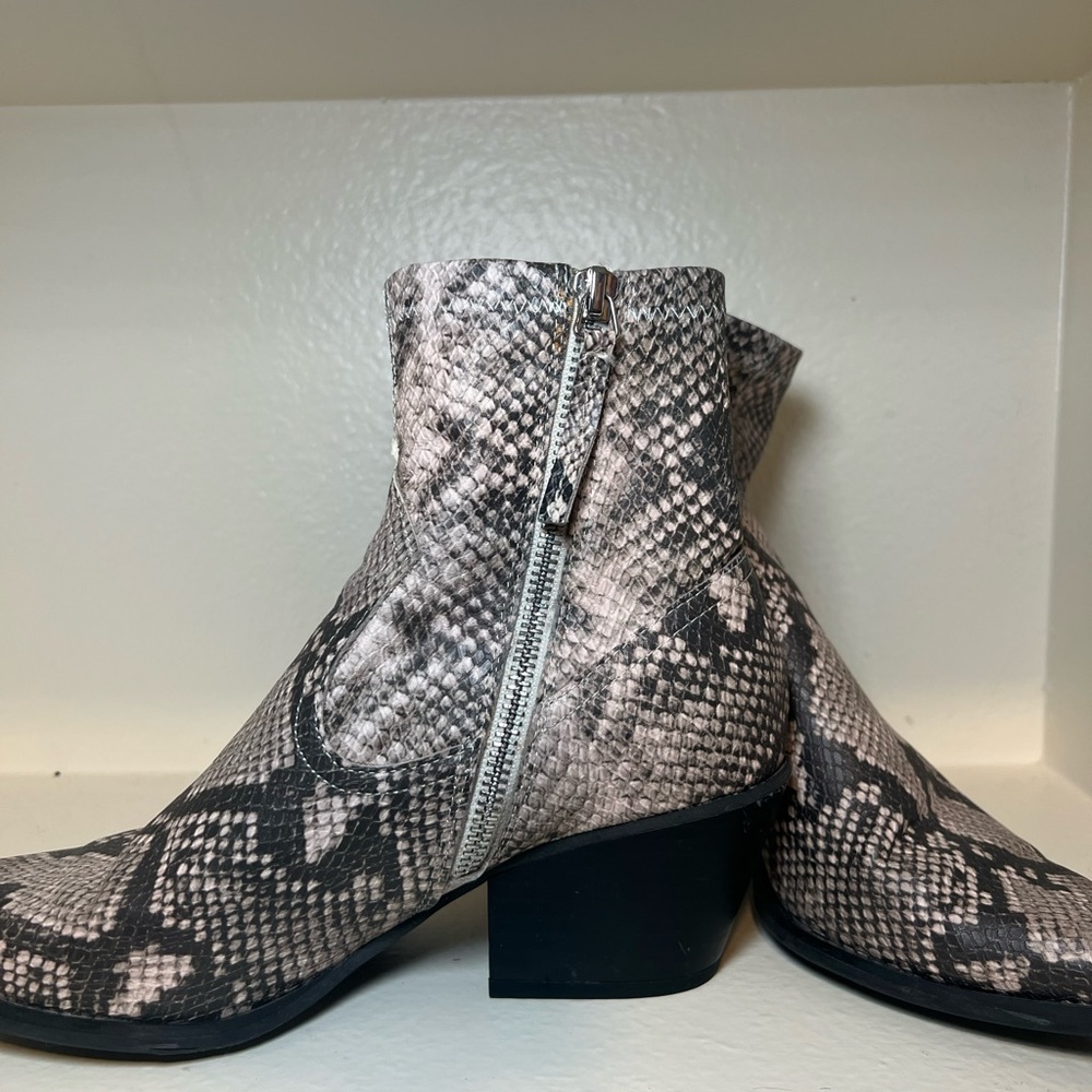 Dolce Vita snakeskin booties